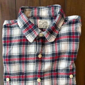 J. Crew Red and Blue Plaid Button Down Shirt